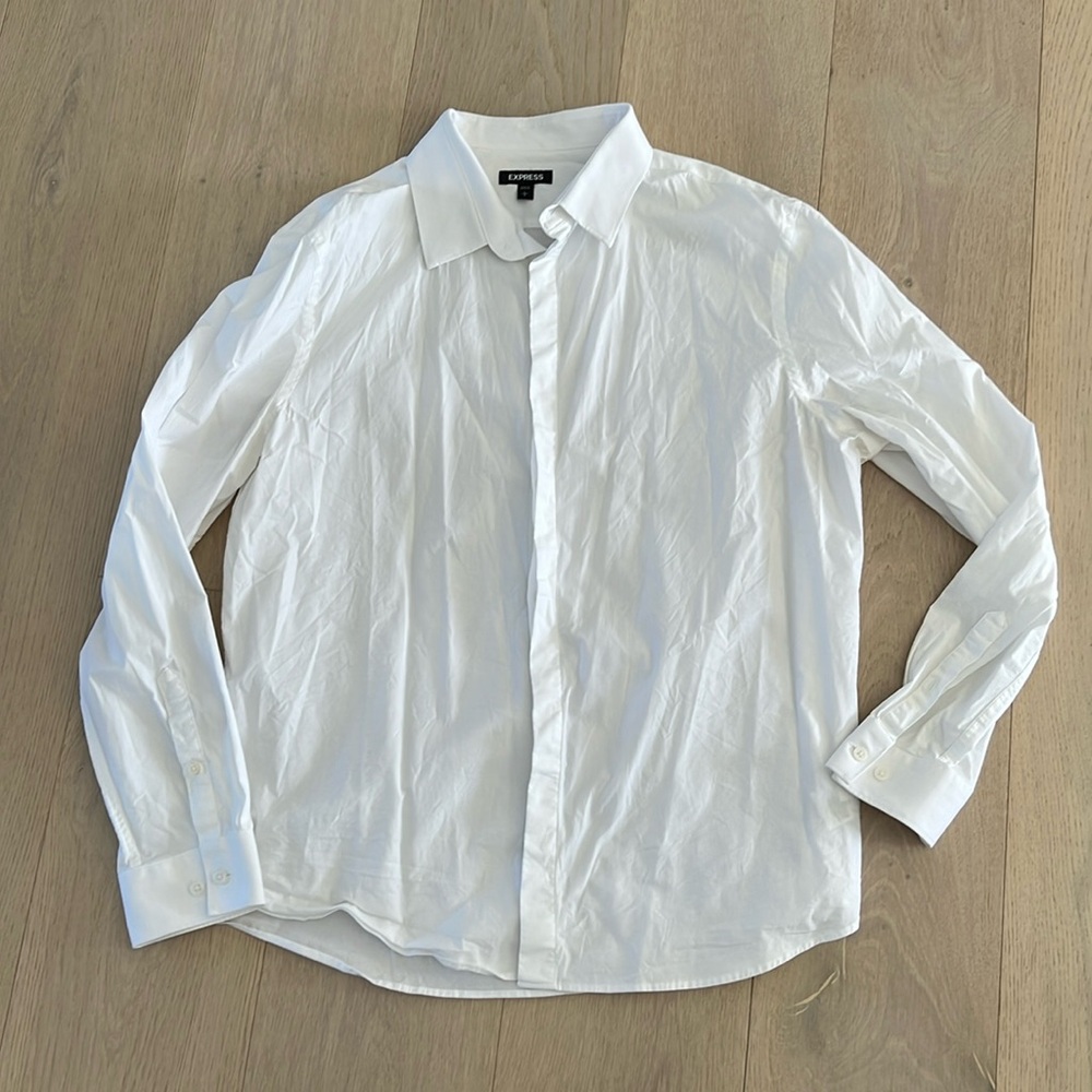 Men’s Express Button Up Dress Shirt